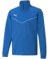 T -póló PUMA TEAMRISE 1/4 ZIP TOP JR 657395_02 ELEKTROMOS KÉK LIMONÁDÉ