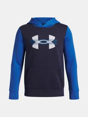 Fiú pulóver UNDER ARMOUR UA RIVAL FLC CBLCK GRPHC HD 6004994-402 KÉK