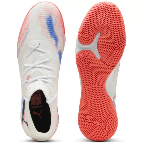  Csizma PUMA FUTURE 8 MATCH IT 10859801 WHITE/ FEHÉR/PUMA FEKETE/IZZÓ PIROS 