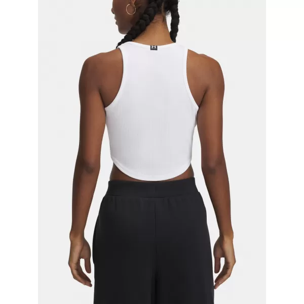  Női felső UNDER ARMOUR UA RIVAL RIB TANK 1389798-100 FEHÉR 