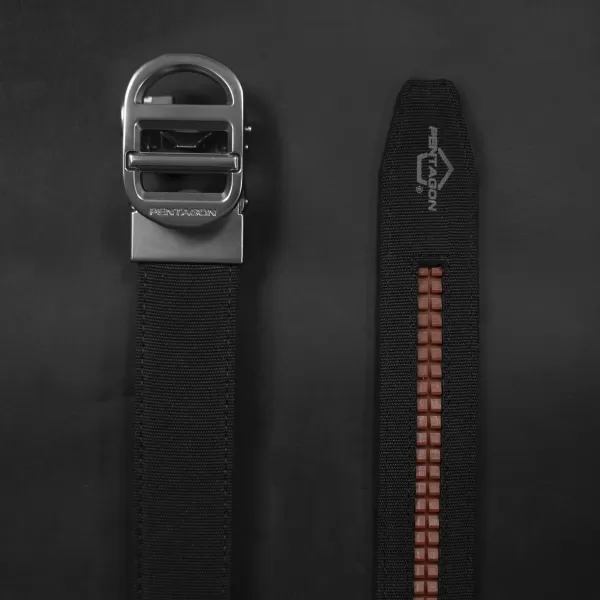  Öv PENTAGON CHUCK RATCHET BELT STL K17105 FEKETE 