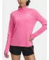 Női póló UNDER ARMOUR TECH 1/2 ZIP- TWIST 1384225-672 RÓZSASZÍN