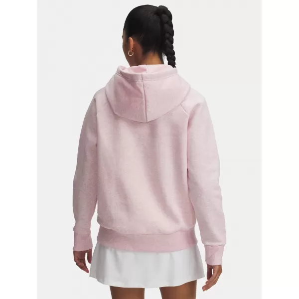  Női pulóver UNDER ARMOUR UA RIVAL FLEECE HOODIE 1379500-648 RÓZSASZÍN 