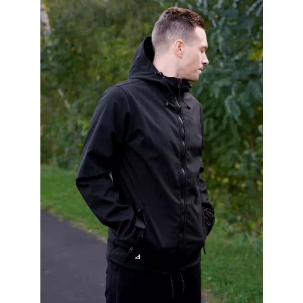  Férfi softshell dzseki ALTISPORT NEWET FEKETE 