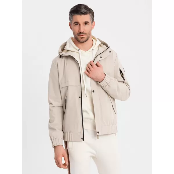  Kabát OMBRE OM-JANP-0225 BÉZS 