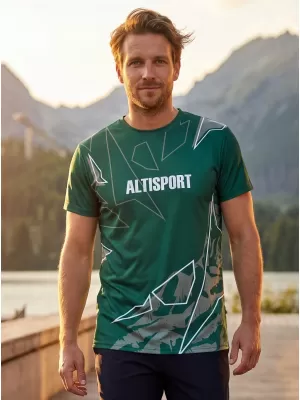 Prémium férfi szabadidő ing ALTISPORT VOJ/ALM123TR06 SÖTÉTZÖLD