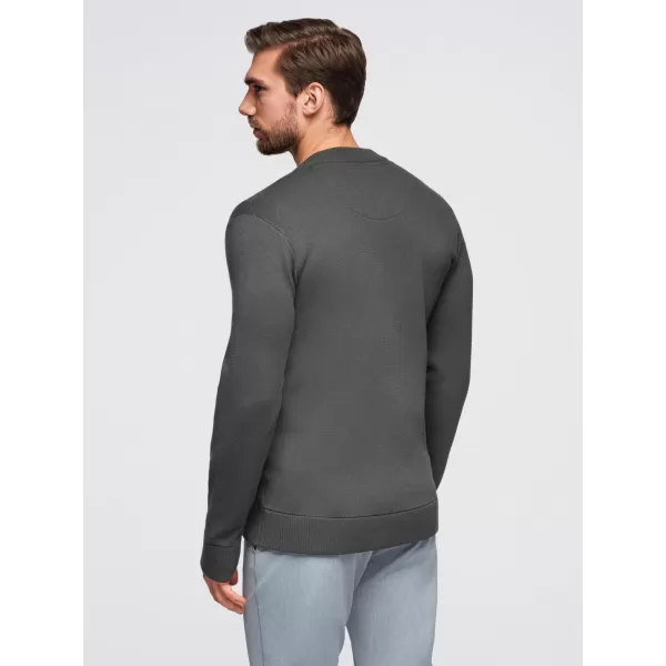  Férfi pulóver OMBRE OM-SWZS-0146 GRAFIT 