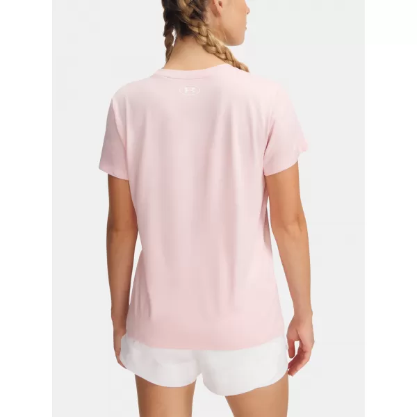  Női póló UNDER ARMOUR TECH SSV- TWIST 1384227-647 RÓZSASZÍN 