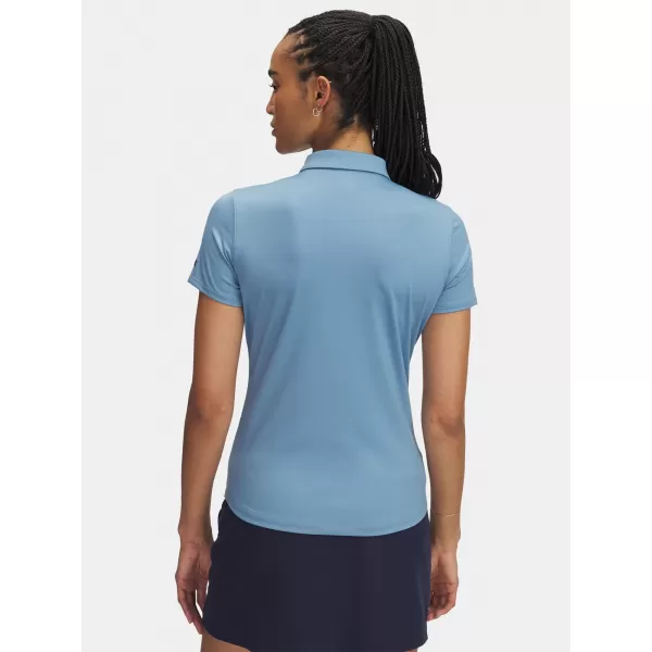  Női póló UNDER ARMOUR UA PLAYOFF SS POLO 1383612-418 KÉK 