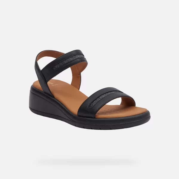  Női szandál GEOX MELICONIA G000969 FEKETE 