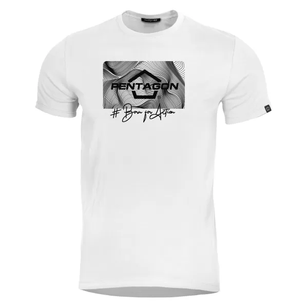  póló PENTAGON AGERON CONTOUR K09012 FEHÉR 