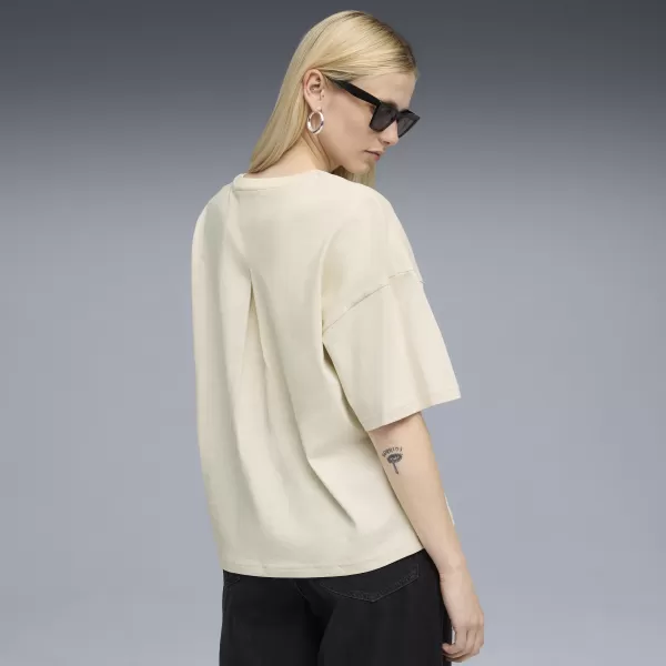  Női póló PUMA HER OVERSIZED TEE 68814887 ALPESI HÓ 