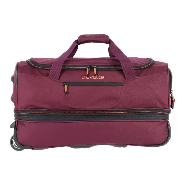  Táska TRAVELITE BASICS WHEELED DUFFLE S BURGUNDIA 