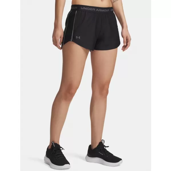 Női rövidnadrág UNDER ARMOUR TECH PLAY UP SHORTS 1389882-001 FEKETE 