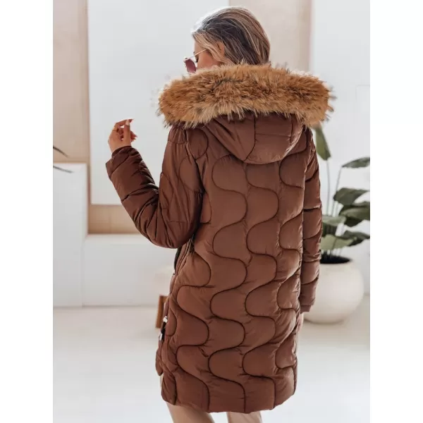  Női kabát DSTREET TY4936 BARNA 