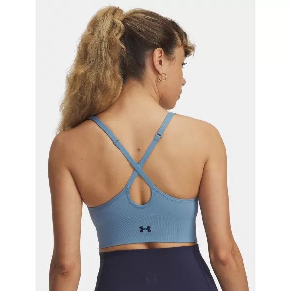  Női melltartó UNDER ARMOUR VANISH SEAMLESS LOW BRA 1384417-418 KÉK 