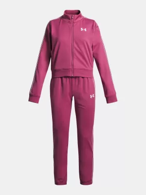 Lányos készlet UNDER ARMOUR UA ICON KNIT CROP TRACKSUIT 1386528-659 PIROS