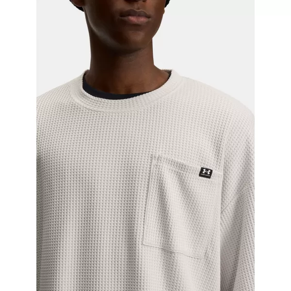  Férfi póló UNDER ARMOUR UA RIVAL WAFFLE CREW 1383106-110 FEHÉR 