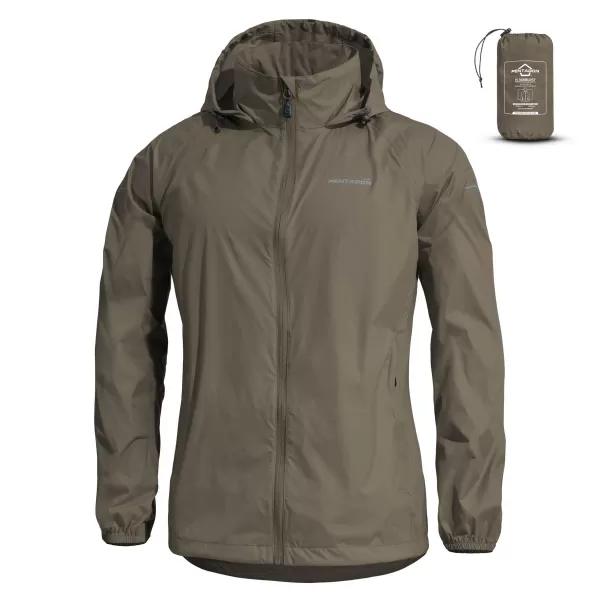  Női kabát PENTAGON CLOUDBURST PACKABLE WOMENS RAIN JACKET K07020 BARNA SZÜRKE 