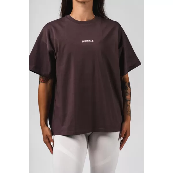  Túlméretes póló RESET 491 DARK BROWN Nebbia 