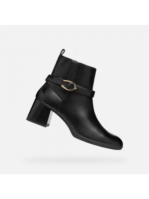Női bokacsizma GEOX WALK PLEASURE 55 G004564 FEKETE