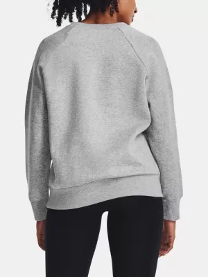 Női pulóver UNDER ARMOUR UA RIVAL FLEECE CREW 1379508-012 SZÜRKE