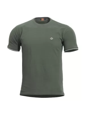 póló PENTAGON LEVANTES CREWNECK STRIPES K09026 TEREPSZÍNŰ ZÖLD
