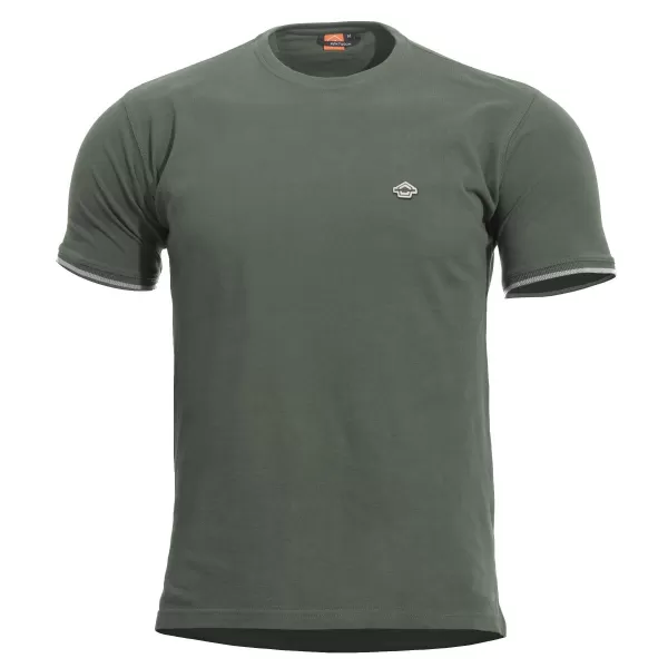  póló PENTAGON LEVANTES CREWNECK STRIPES K09026 TEREPSZÍNŰ ZÖLD 
