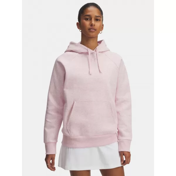  Női pulóver UNDER ARMOUR UA RIVAL FLEECE HOODIE 1379500-648 RÓZSASZÍN 