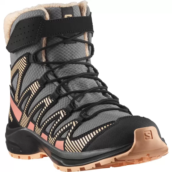  Gyerekcipők SALOMON XA PRO V8 WINTER WATERPROOF J ÓN/FEKETE/BARACK FUZZ 
