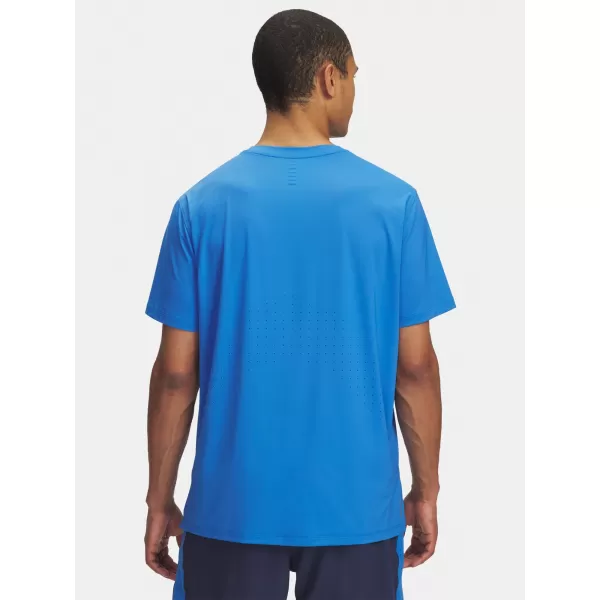  Férfi póló UNDER ARMOUR UA LAUNCH ELITE SHORTSLEEVE 1389802-402 KÉK 