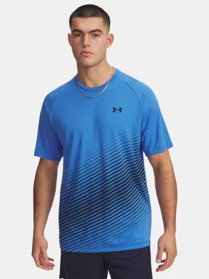 Férfi póló UNDER ARMOUR UA TECH FADE SS 6005916-402 KÉK