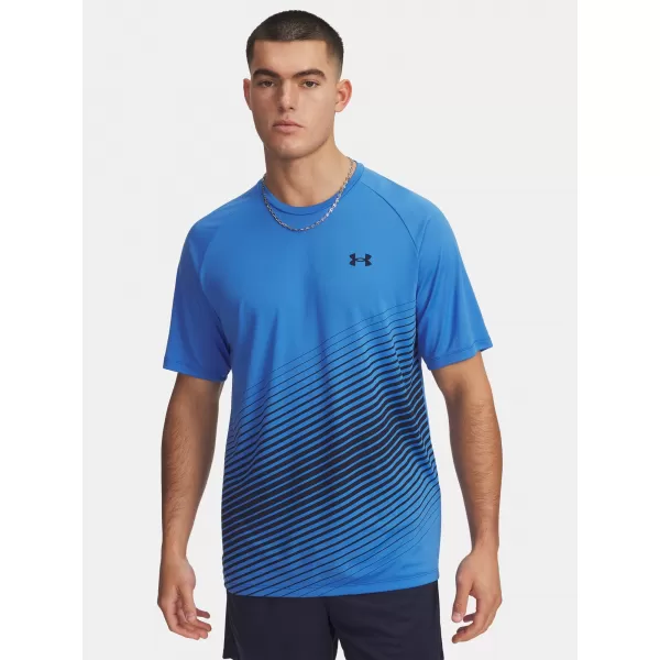  Férfi póló UNDER ARMOUR UA TECH FADE SS 6005916-402 KÉK 