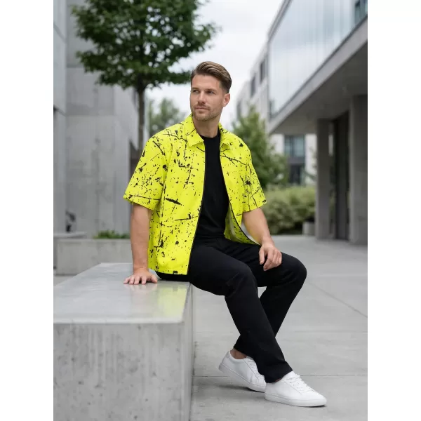 Prémium férfi ing ALTISPORT VOJ/ALM034KOS01 NEON SÁRGA 