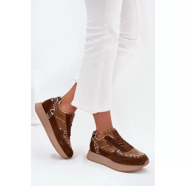  Női tornacipő BIG STAR OO274A313 BARNA/BEGE Big Star Shoes 