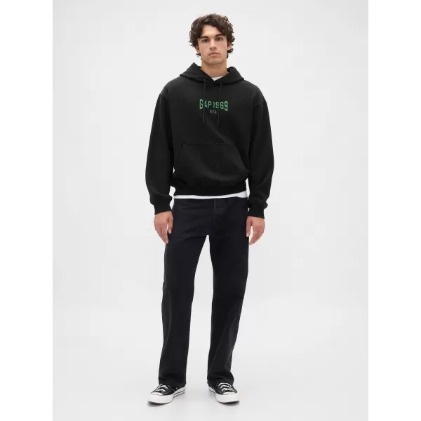  Férfi pulóver GAP LOGO PULLOVER HOODIE 821291-03 HOLDTALAN ÉJSZAKA 