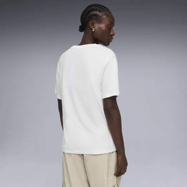  Női póló PUMA GRAPHICS RELAXED TEE BETTER 691908_02 PUMA FEHÉR 