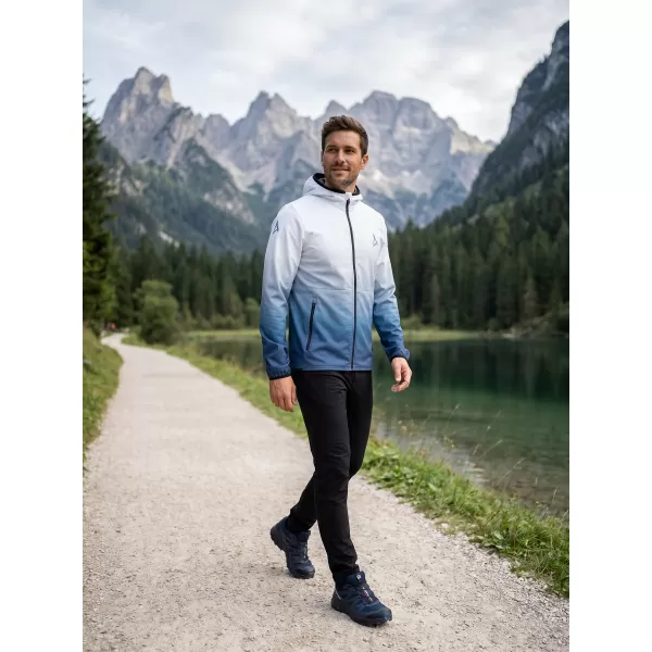  Férfi prémium softshell kabát ALTISPORT VOJ/ALM126JACK01 SÖTÉTKÉK/FEHÉR 