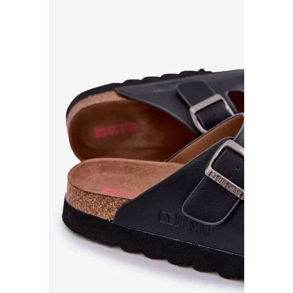  Férfi papucs BIG STAR NN174531 BLACK Big Star Shoes 