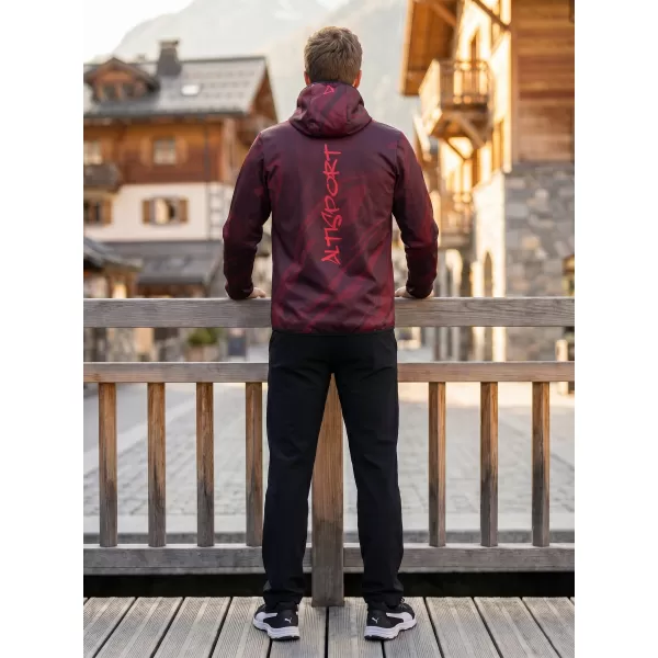  Férfi prémium softshell kabát ALTISPORT VOJ/ALM072JACK01 BOR/VÖRÖS 