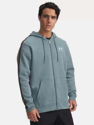 Férfi pulóver UNDER ARMOUR UA ICON FLEECE FZ TAPING 1390298-587 KÉK
