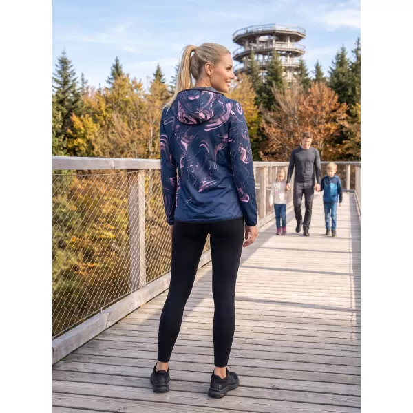  Női prémium softshell kabát ALTISPORT VOJ/ALW064JACK01 KÉK RÓZSASZÍN 