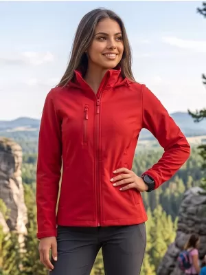 Női softshell kabát ALTISPORT NoPrint NP/ALW945 PIROS