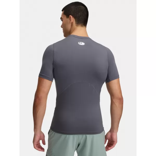  Férfi póló UNDER ARMOUR HG ARMOUR COMP SS 1361518-025 SZÜRKE 