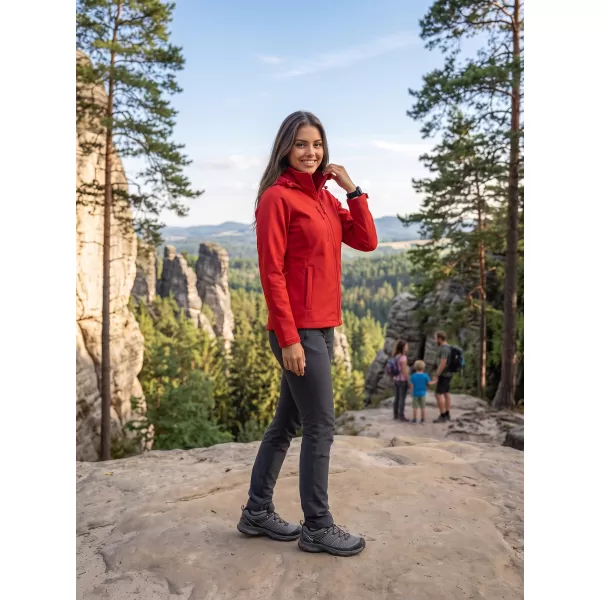  Női softshell kabát ALTISPORT NoPrint NP/ALW945 PIROS 