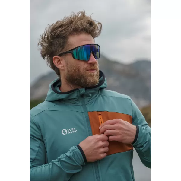  Férfi powerfleece pulóver NORDBLANC BRACKEN NBWFM8286 SÖTÉTZÖLD 