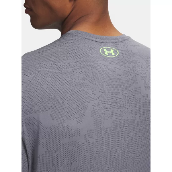  Férfi póló UNDER ARMOUR UA TECH VENT JACQUARD SS 1377052-025 SZÜRKE 