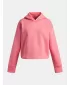 Lány pulóver UNDER ARMOUR UA RIVAL FLEECE HOODIE 1379517-600 RÓZSASZÍN