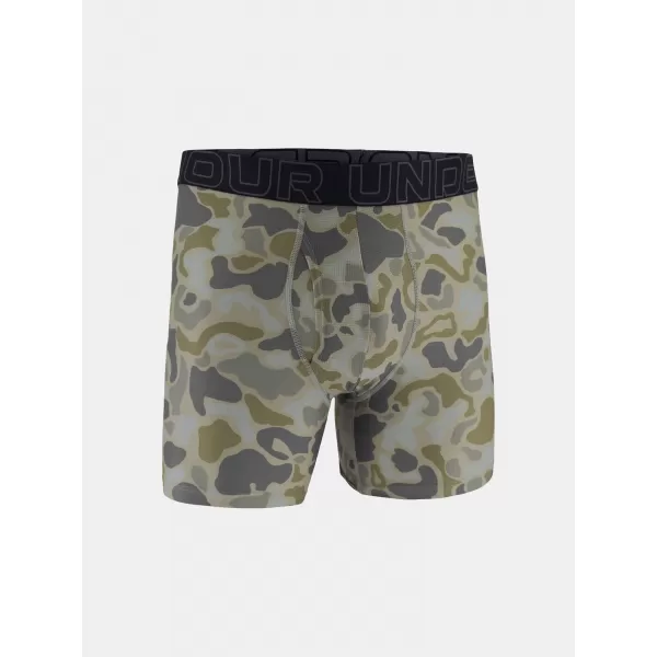  Férfi boxerek UNDER ARMOUR UA PERFORMANCE TECH - PRINT 6IN - 1PK 1383875-069 TITÁN 