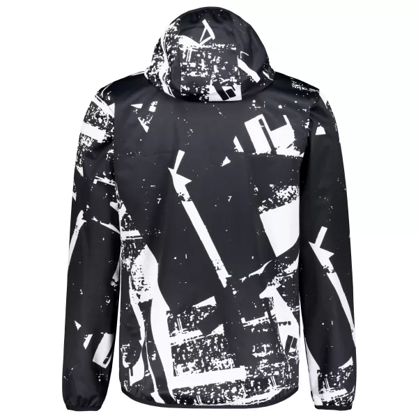  Férfi prémium softshell kabát ALTISPORT VOJ/ALM079JACK01 FEKETE-FEHÉR 